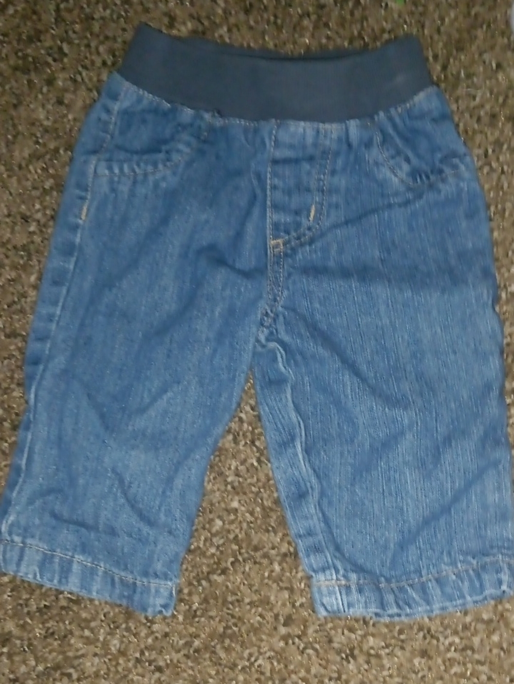 Kids Blue Denim Pull-On Pants - Elastic Waist-circo